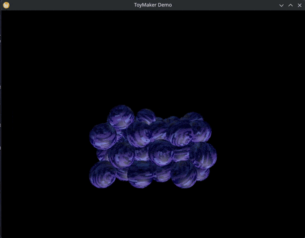 Balls near the end of filling an invisible box